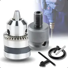 Kit Mandril Chave Rosca 3/8 1,5-10mm + Adaptador De Impacto