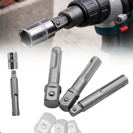 Kit Adaptador Sds Plus Para Soquete 1/4 3/8 1/2