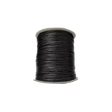 Rolo Fio Encerado Preto Especial Brilho 1.5mm 160 Mt Cordão Artesanato
