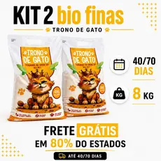Kit 2 Areias Biodegradável Bio Fina