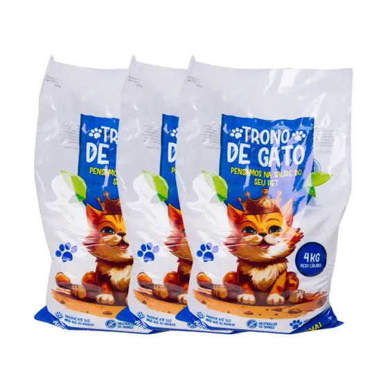 Kit 3 Areias Trono de Gato Tradicional - Mineral Dolamita
