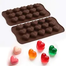 Forma De Silicone Coração Para Gelo Chocolate Vela  Sabonete