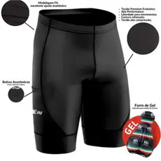 Bermuda Ciclismo  Masculina Forro em Gel Densidade 100 Pedal Bike Acolchoado