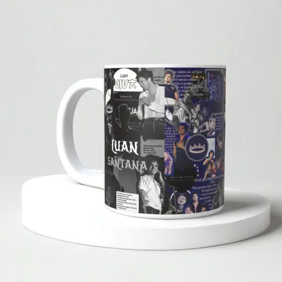 Caneca Xícara Personalizada Qualquer Tema - Momentos do Luan Santana- ENVIO IMEDIATO