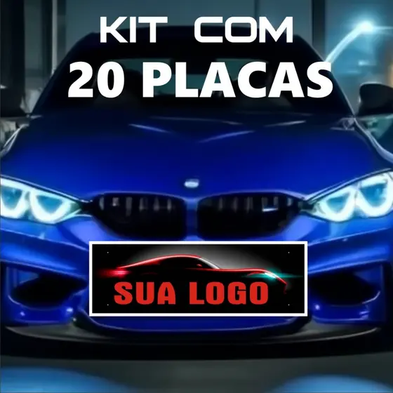 KIT COM 20 PLACAS Personalizada para REVENDAS E ESTÉTICAS