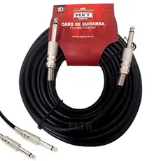 Cabo P10 P10 Mono Guitarra Violão Baixo Cavaquinho Caixa Som Amplificador 10m Metros