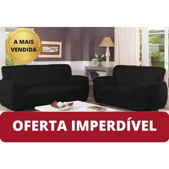 Capa de Sofá Coladinha 2 e 3 Lugares Satisfação Garantida