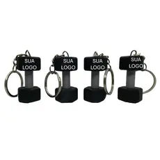 Chaveiros Personalizado Academia Kit com 100 Unid Halter e 100 Unid Shakeira
