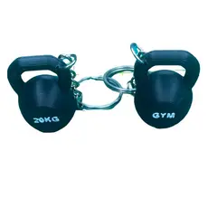 Kit com 15 Chaveiros Kettlebell Personalizado