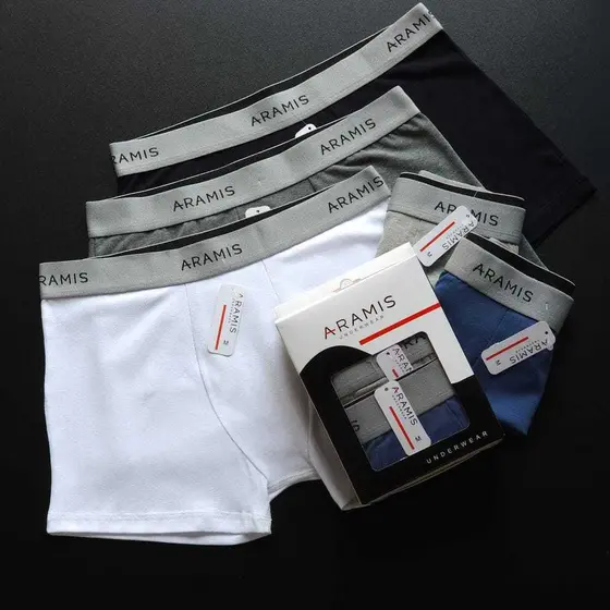 Kit 3 Cuecas Boxer Masculinas Algodão Penteado Premium Toque Suave