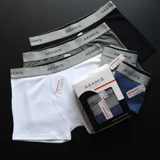 Kit 3 Cuecas Boxer Masculinas Algodão Penteado Premium Toque Suave