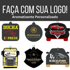 100 Aromatizante cheirinho de carro personalizado com sua logo