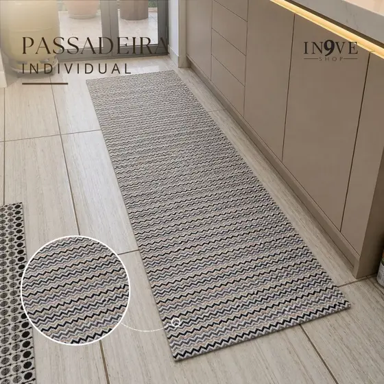 Tapete Passadeira Longa Algodão Corredor Cozinha macio Lavável grosso durável sala beira cama
