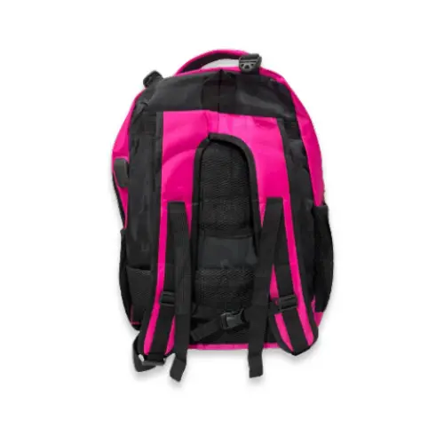 Mochila Escolar Feminina Rosa Pink Notebook Grande Reforçada Alça Acolchoada