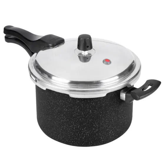 Panela De Pressão Fechamento Externo Polido 4,5L Preto Nacional