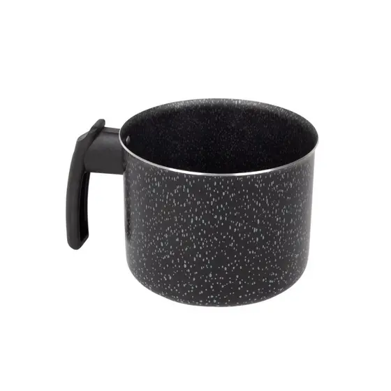 Fervedor Leiteira Antiaderente 14Cm Preto Nacional