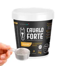 Suplemento Cavalo Forte Premium 1kg Suplemento para Equinos com Creatina, Vitaminas, Minerais e Aminoácidos