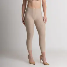 Calça Capri Segunda Pele Legging Meia Modeladora Sem Costura