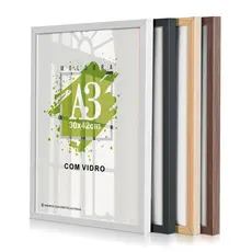 Quadro Moldura A3 30x42 Porta Retrato Com Vidro Certificado
