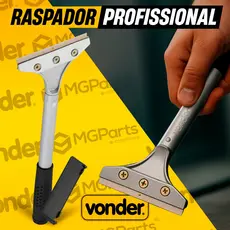 Raspador Multiuso 10cm Plano Vonder Profissional Vidro Com Cabo Reforçado Emborrachado
