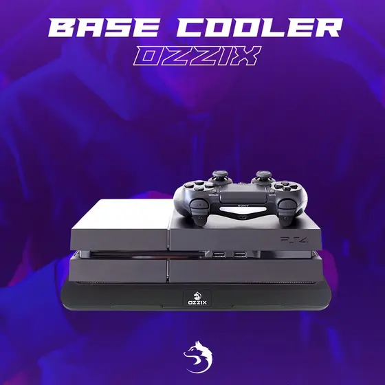 Suporte com Cooler Led para PS4 / PS3 / Xbox / Conversores / Consoles / Notebooks / Entre Outros