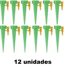 Kit 12 Gotejadores Irrigadores de Plantas Flores Vasos