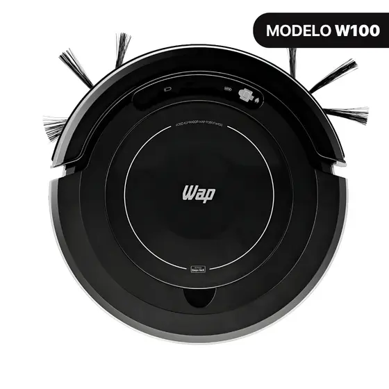 Aspirador de Pó Robô WAP Robot W100 3 em 1 Antiqueda Bivolt 17W