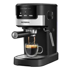 Cafeteira Espresso Mondial Dolce Crema 20 Bar Inox 1200W