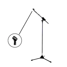 Pedestal de Microfone com Cachimbo Para Microfone sem Fio