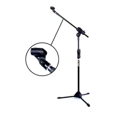 Pedestal Suporte Para Microfone Ibox Estante Girafa Com Regulagem de Altura
