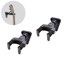 Kit 2 Suporte de Parede para Violão e Guitarra, Trava Automática