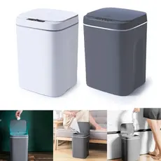 Lixeira sensor automática banheiro cozinha lixo inteligente cor Branco Kokay 056-0035