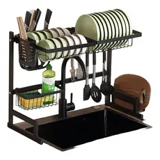 Escorredor De Pia Rack Aço Inoxidável 65cm Organizador Louça