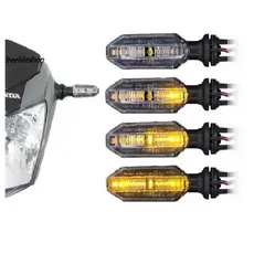 kit 1 PAR OU 2 PARES Pisca Led sequencial Seta para Moto Universal Honda CB 250f Twister Fan Titan Cb 300, Bros, Xre 300