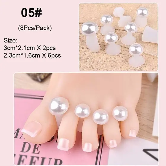16 Pçs/set Ferramentas Da Arte Silicone Separador Almofadas Pé Para Casa E Salão De Aplicação Pedicure e Manicure