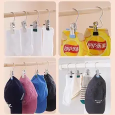 20 a 10 Cabides de Roupa Ganchos de Calça Jeans Aço Inoxidável
