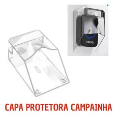 Capa Protetora A prova D'água para Campainha Sem Fio Proteção Contra Chuva Tempestade Acrílico Trasnparente