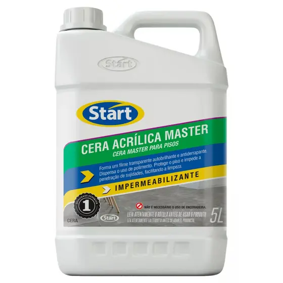 Cera Acrílica para Pisos Master Start 5L Impermeabilizante