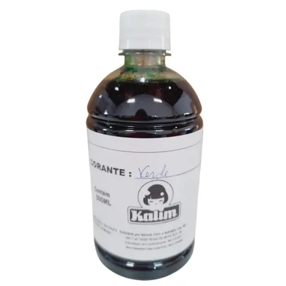 Corante 500 ml produto de limpeza aromatizante sabao detergente verde