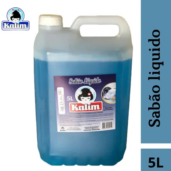 Lava Roupas Liquido Profissional AZUL Lavagem Perfeita 5 Litros