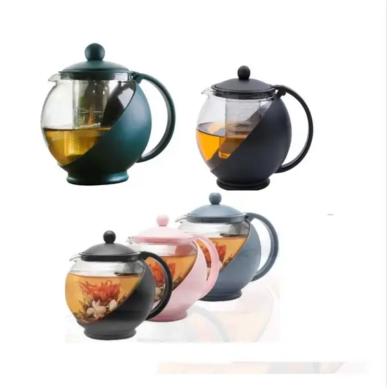 BULE INFUSOR CHALEIRA VIDRO 750ML INOX JARRA FILTRO COADOR CHA CAFE COZINHA VINTAGE