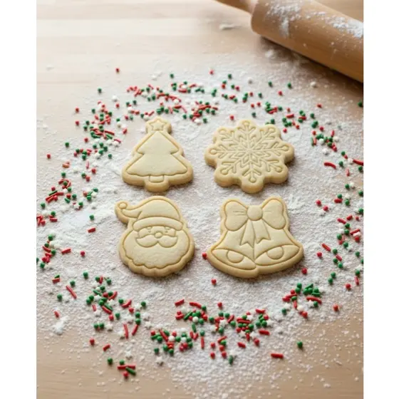 Sino , Arvore de Natal e Papai Noel Cortador de Biscoito / Cookies / Massinha / Biscuit Carimbo Natal kit 4pçs