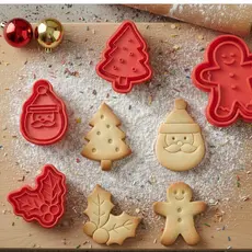 Azevinho, Papai Noel e Boneco de Gengibre Cortador de Biscoito / Cookies / Massinha / Biscuit Carimbo Arvore de Natal