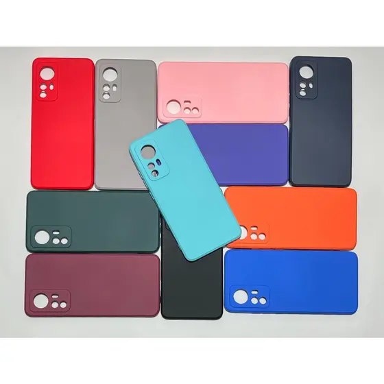 Capa Protetora Para Xiaomi Mi 12 Silicone Proteção de Câmera Interior Aveludado Macia TPU Premium