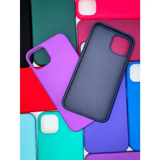 Capa para iPhone 13 Silicone com Interior Aveludado Macia TPU Premium