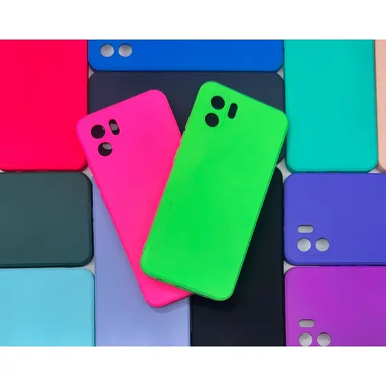 Case Capa de Celular para Xiaomi Redmi A1 Silicone Interior Aveludado Macia TPU Premium