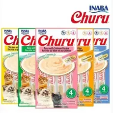 Kit Churu Petisco Para Gatos 336 g -  Embalagens De 54 g Cada - Sabores Variados