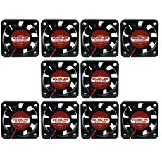 Kit 10 Pçs Ventoinha Cooler 40x40x10mm 40mm 4cm 12v