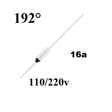 05 Pçs Fusível Térmico 192°c Graus 16a 250v Para Cafeteira