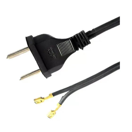 Cabo Para Ferro De Passar Roupas 1,80mts 105° Preto